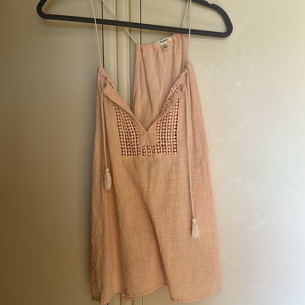 Dylan Pink Cut Out Top